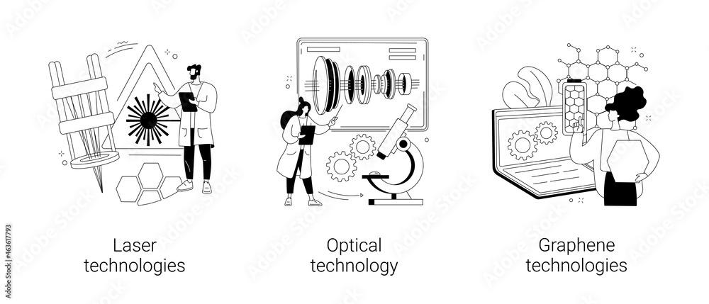 Modern science abstract concept vector illustrations. Modern science abstract concept vector illustrations.