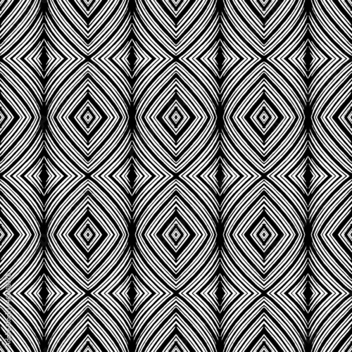 Seamless pattern of black and white diagonal square.