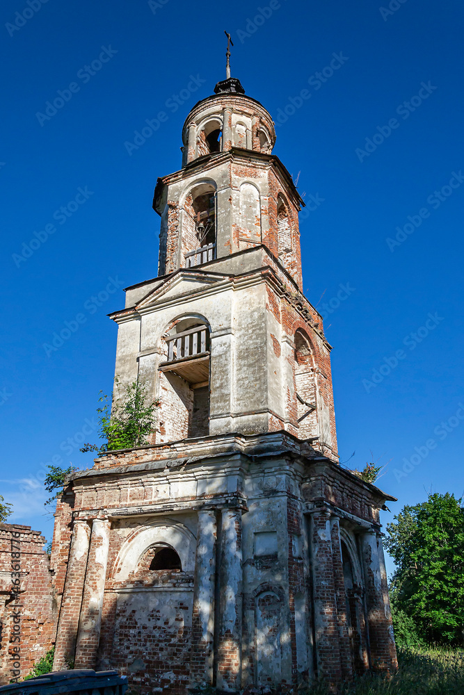 the old Orthodox bell tower the old Orthodox bell tower