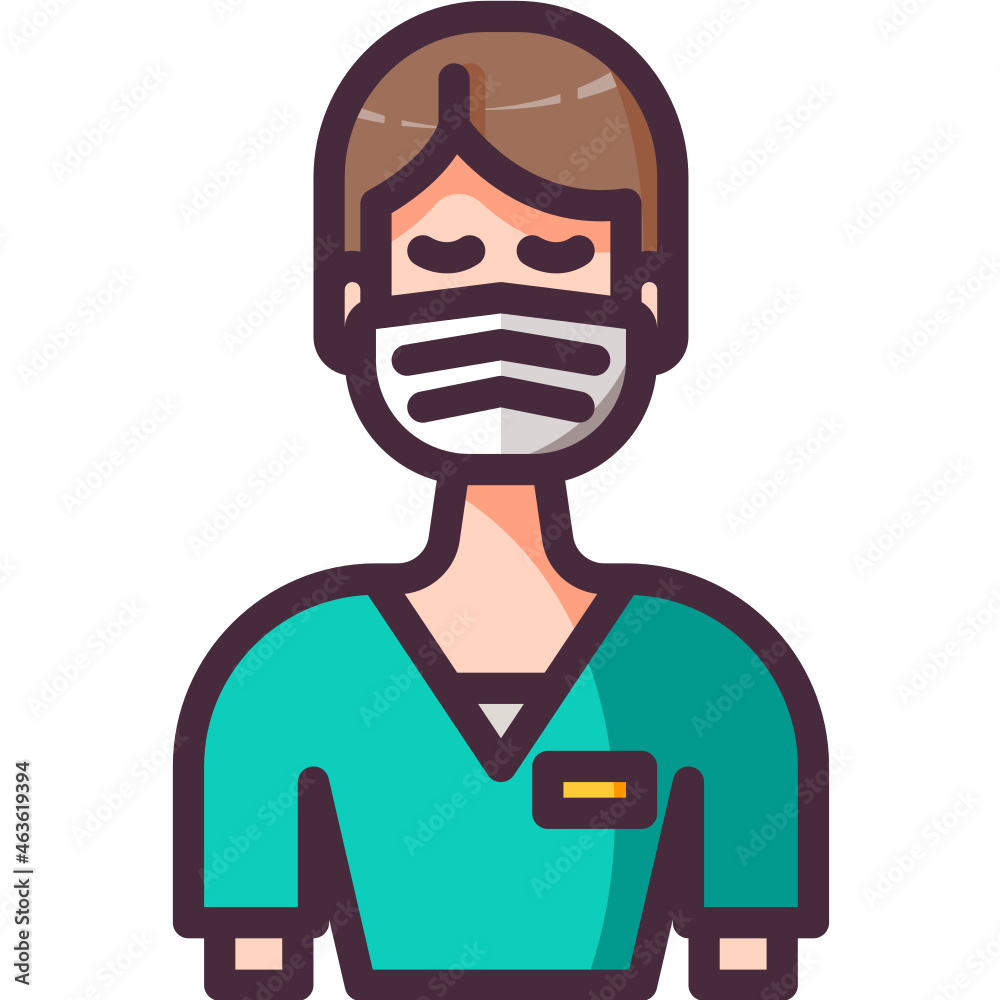 Nurse line icon Nurse line icon