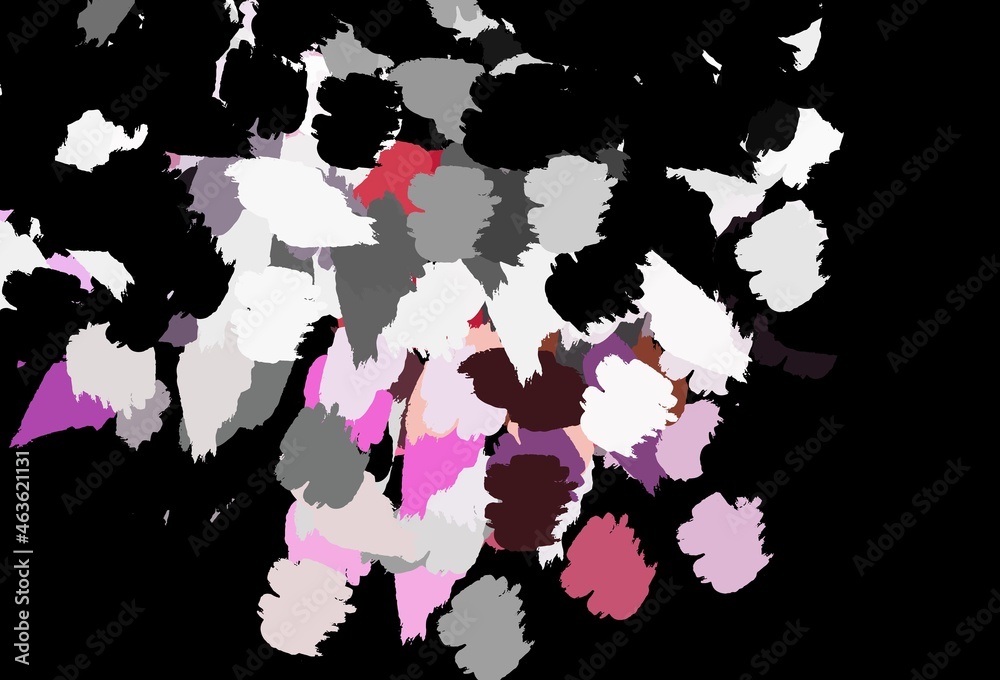 Fototapeta premium Dark Pink, Yellow vector template with chaotic shapes.