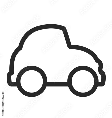 cute cartoon car outline