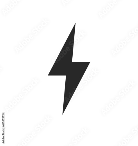 simple lightning bolt icon symbol