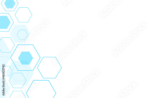 vector sci fi hexagonal futuristic pattern, innovation future technology background	
