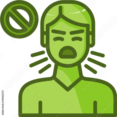 Cough  Two Tone icon