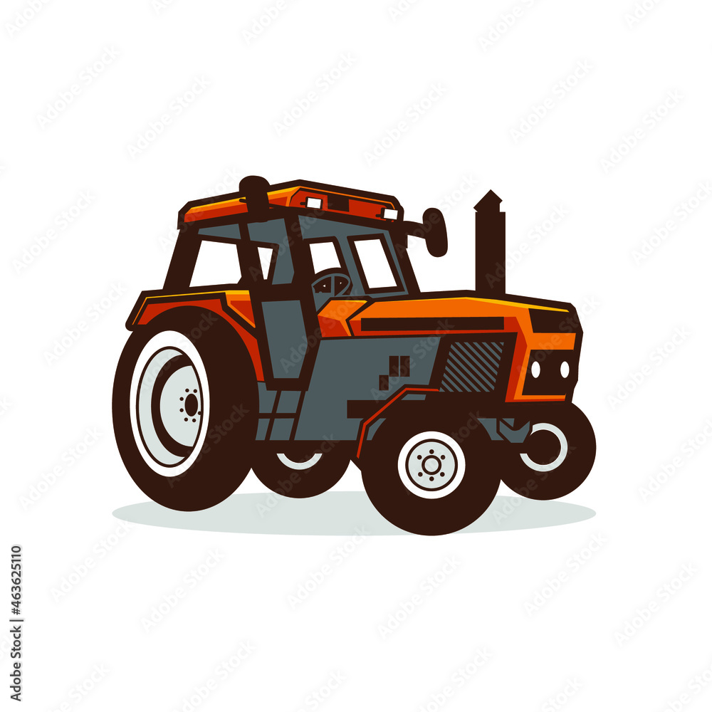 illustration of tractor cartoon vector design illustration of tractor cartoon vector design