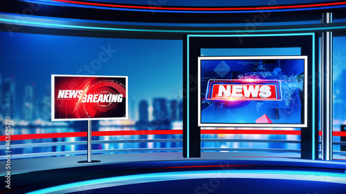 
3D rendering background is perfect for any type of news or information presentation. The background features a stylish and clean layout 