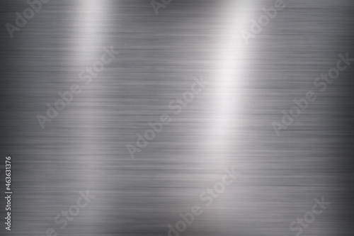 Stainless steel background with reflection