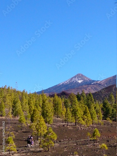 hiking in national park