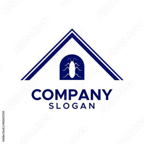 Pest control logo design vector template