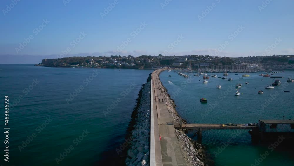 Brixham Marina and Harbour from a drone, Brixam, Devon, England, Europe Brixham Marina and Harbour from a drone, Brixam, Devon, England, Europe