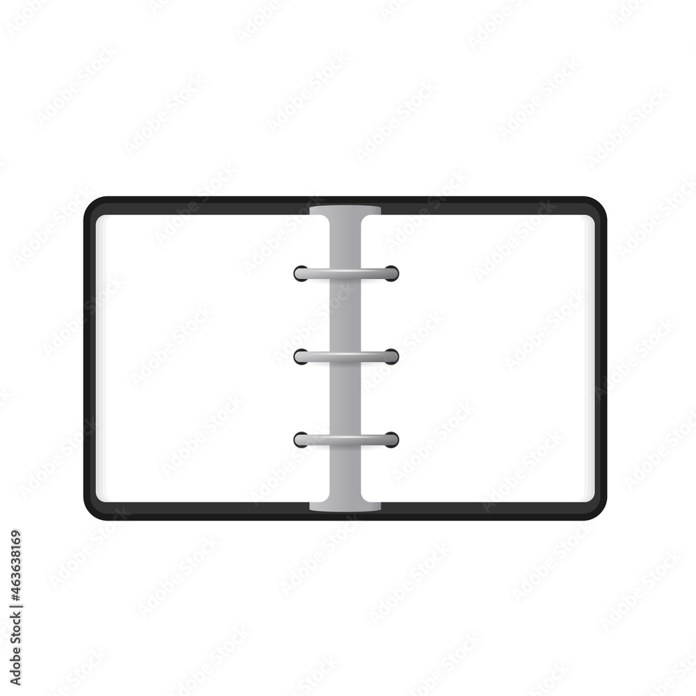 3 ring binder icon. Clipart image isolated on white background Stock Vector  | Adobe Stock
