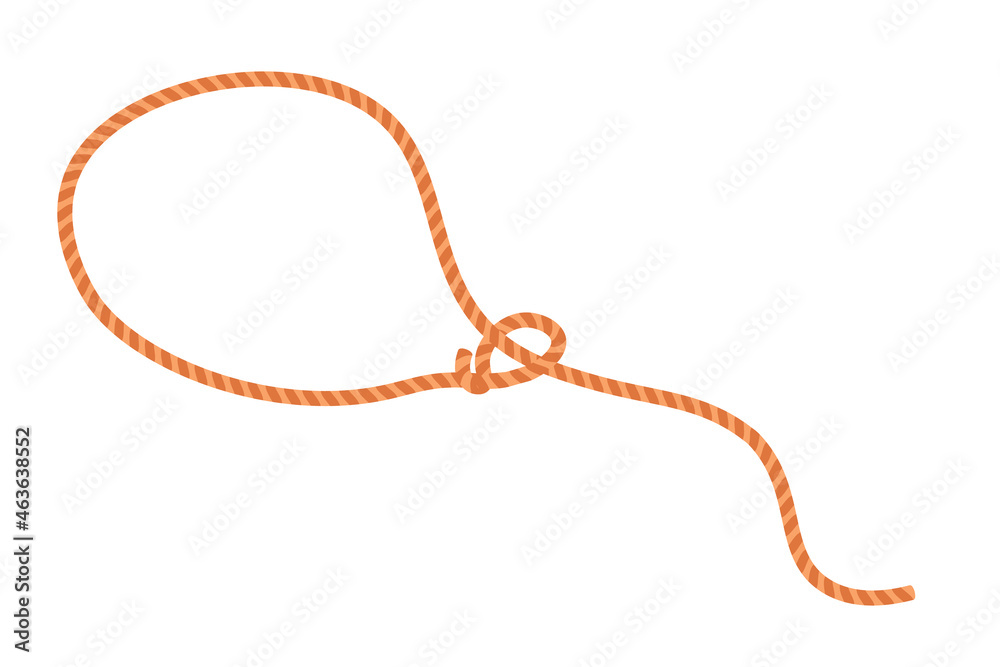 Lariat rope icon. Clipart image isolated on white background