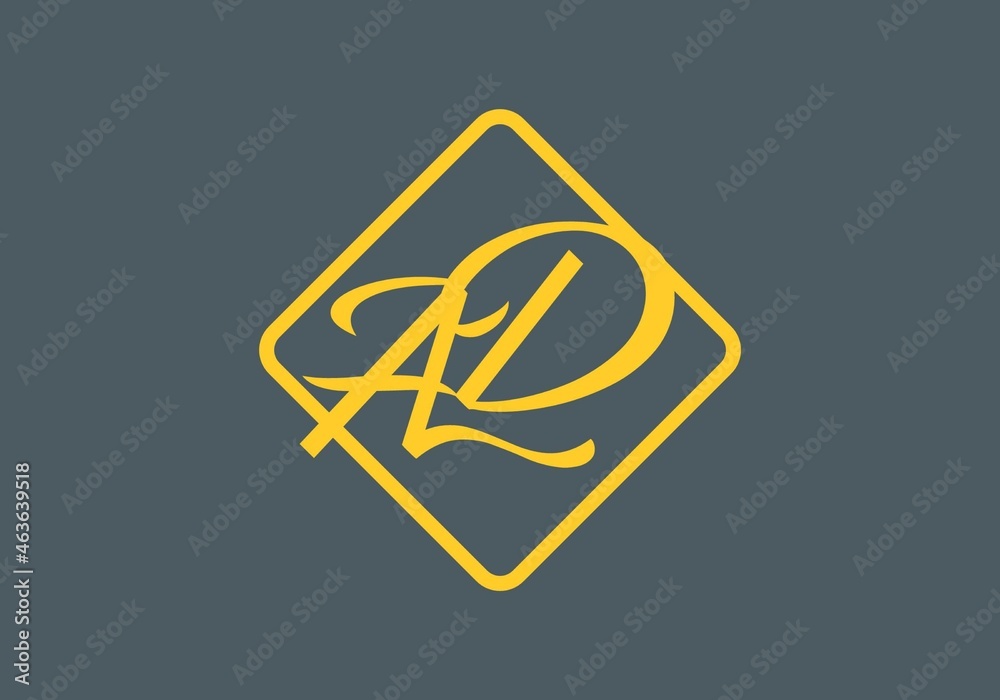 Unique shape of AD initial letter Unique shape of AD initial letter