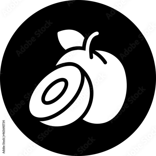 plum glyph icon