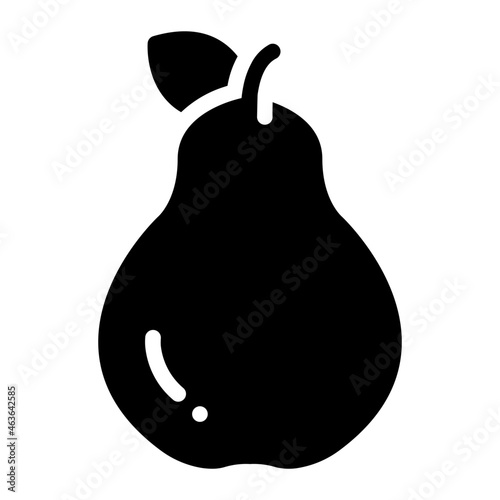 pear glyph icon