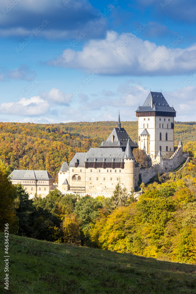 gothic royal castle Karlstejn near Prague, Central Bohemia, Czech republic gothic royal castle Karlstejn near Prague, Central Bohemia, Czech republic