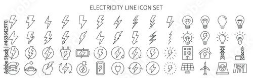 Power related icon set