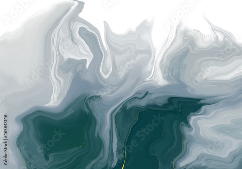Abstract liquid grey and gold texture background