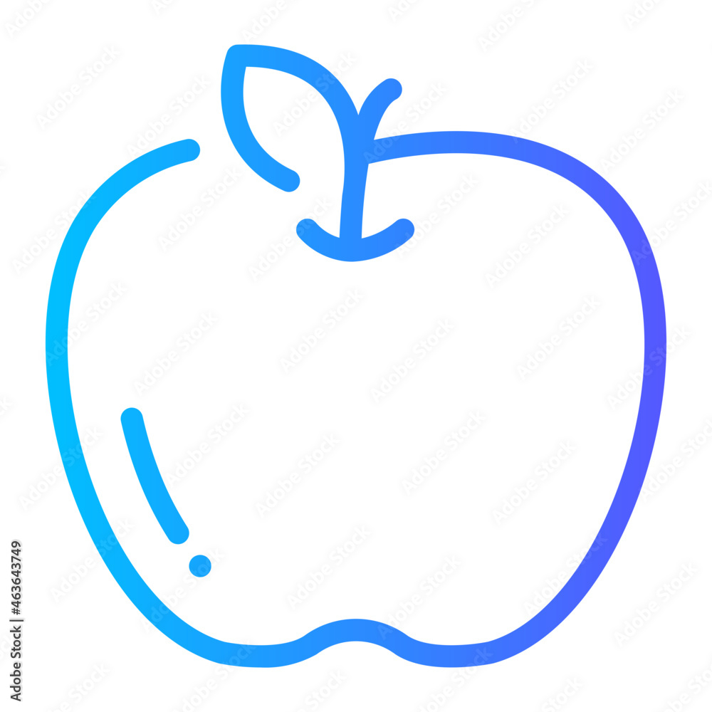 apple gradient icon apple gradient icon
