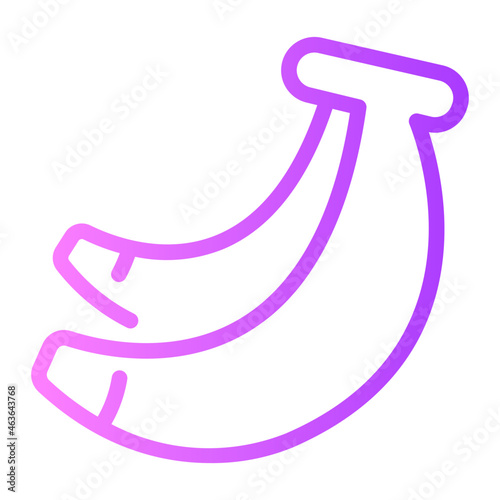 banana gradient icon