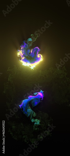 Illustration of colour mixed pattern of various colour for background and print