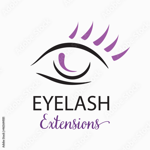 Vector logo of the beauty and eyelash studio