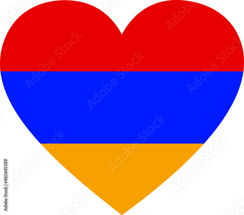 Free Download Flag of Armenia inside heart shape - GFXLoad