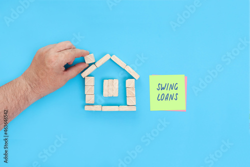 Handwritten words Swing loans