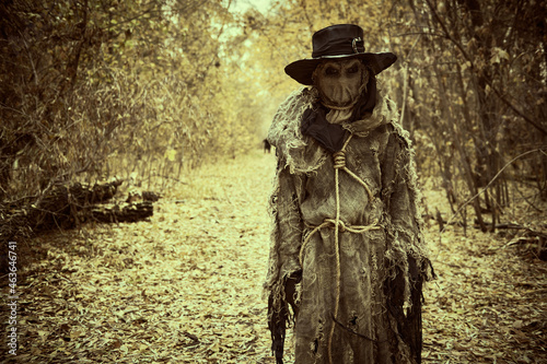 Obraz na plátně creepy Scarecrow man