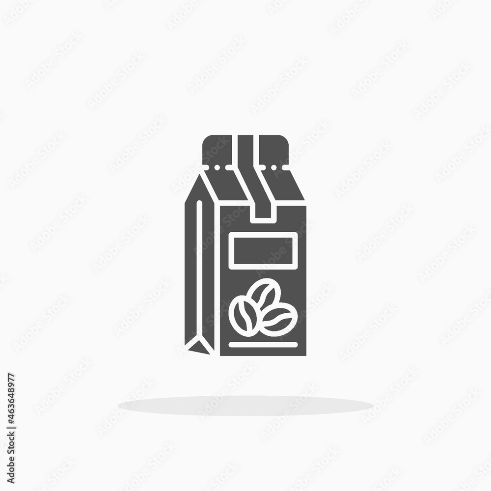 Coffee Pack icon. Solid Black. Vector illustration. Enjoy this icon for your project. Coffee Pack icon. Solid Black. Vector illustration. Enjoy this icon for your project.