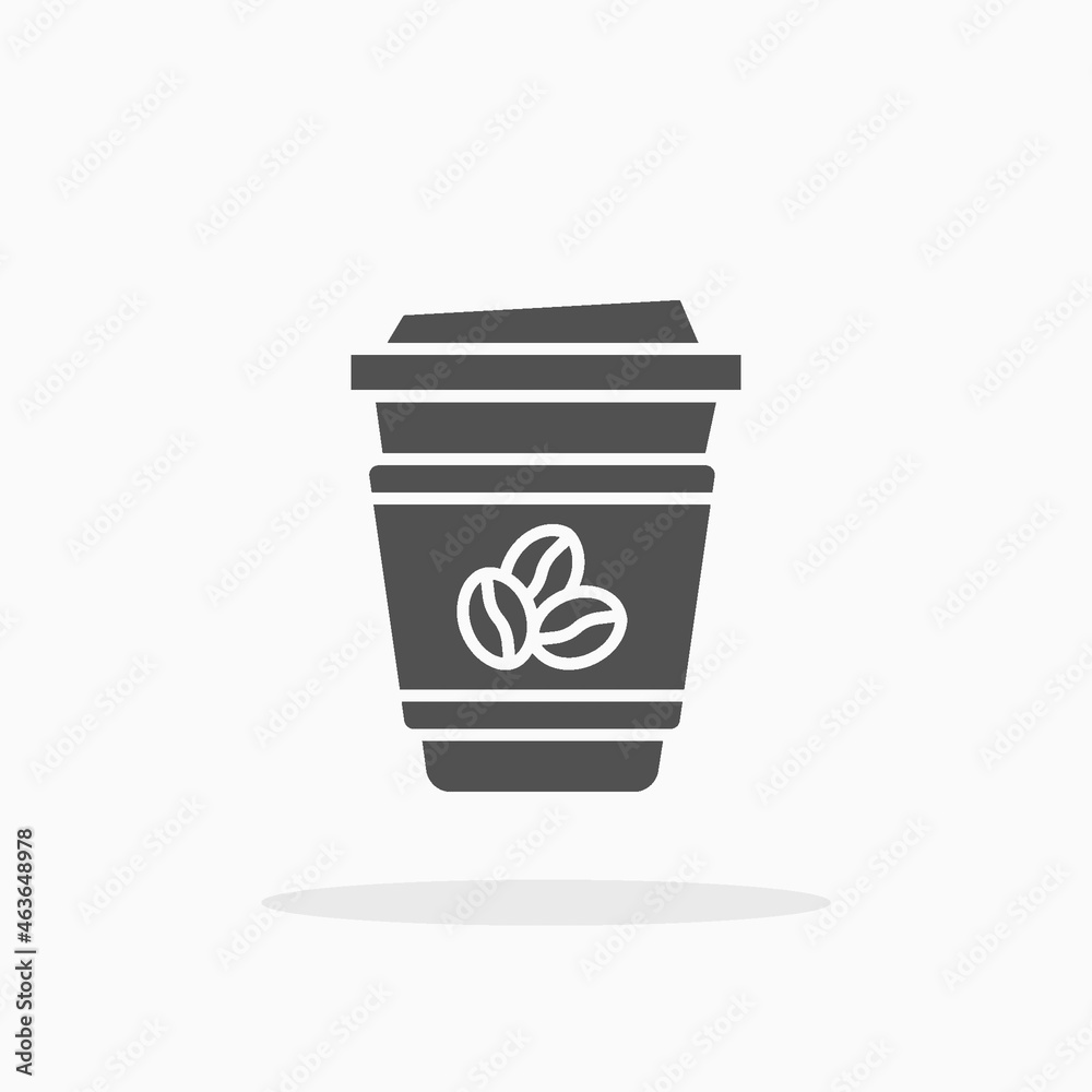 Coffee Cup icon. Solid Black. Vector illustration. Enjoy this icon for your project. Coffee Cup icon. Solid Black. Vector illustration. Enjoy this icon for your project.