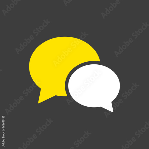 Chat speech vector flat icon