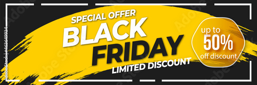Black Friday Special Offer Yellow Banner