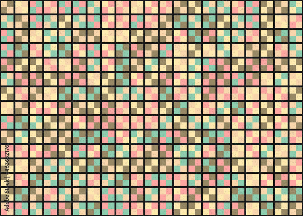 Fototapeta premium Abstract Geometric Pattern generative computational art illustration