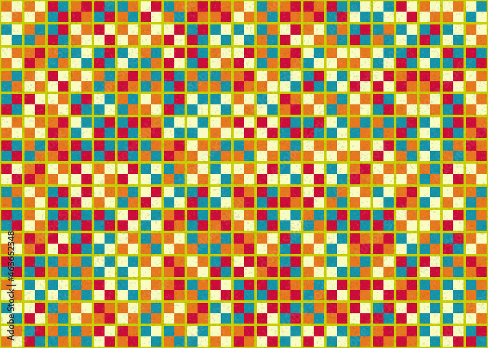 Fototapeta premium Abstract Geometric Pattern generative computational art illustration