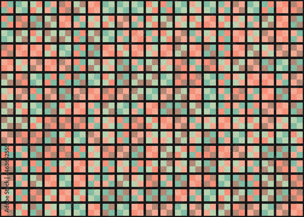 Fototapeta premium Abstract Geometric Pattern generative computational art illustration