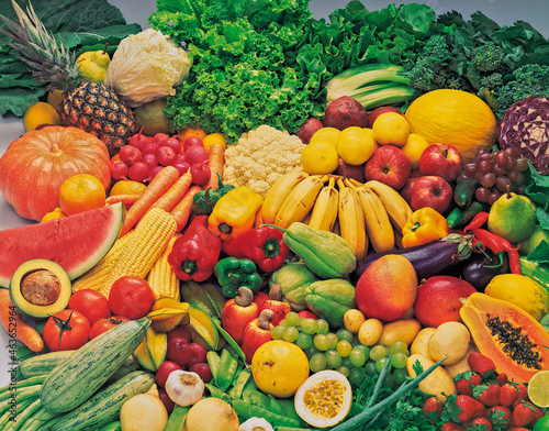 Fototapeta Naklejka Na Ścianę i Meble -  Frutas e verduras
