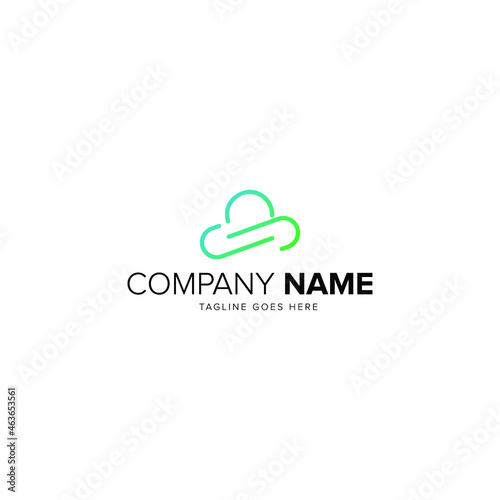 Modern Pixel Cloud logo designs concept vector, Cloud Tech logo template, Technology logo symbol icon template