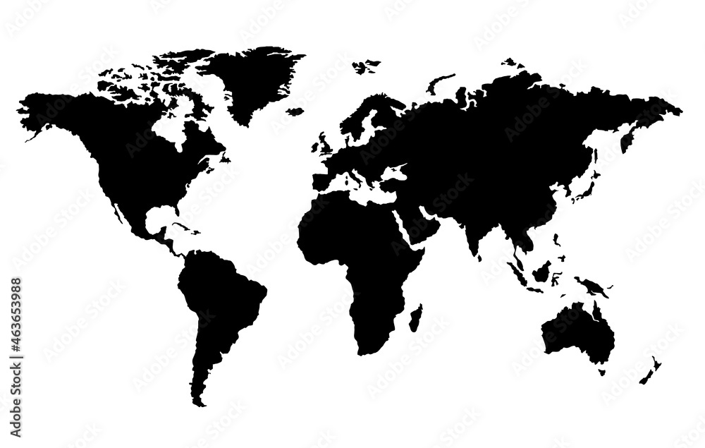 world map silhouete world map silhouete
