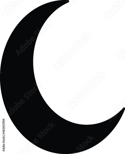 Moon Isolated Vector icon which can easily modify or edit

