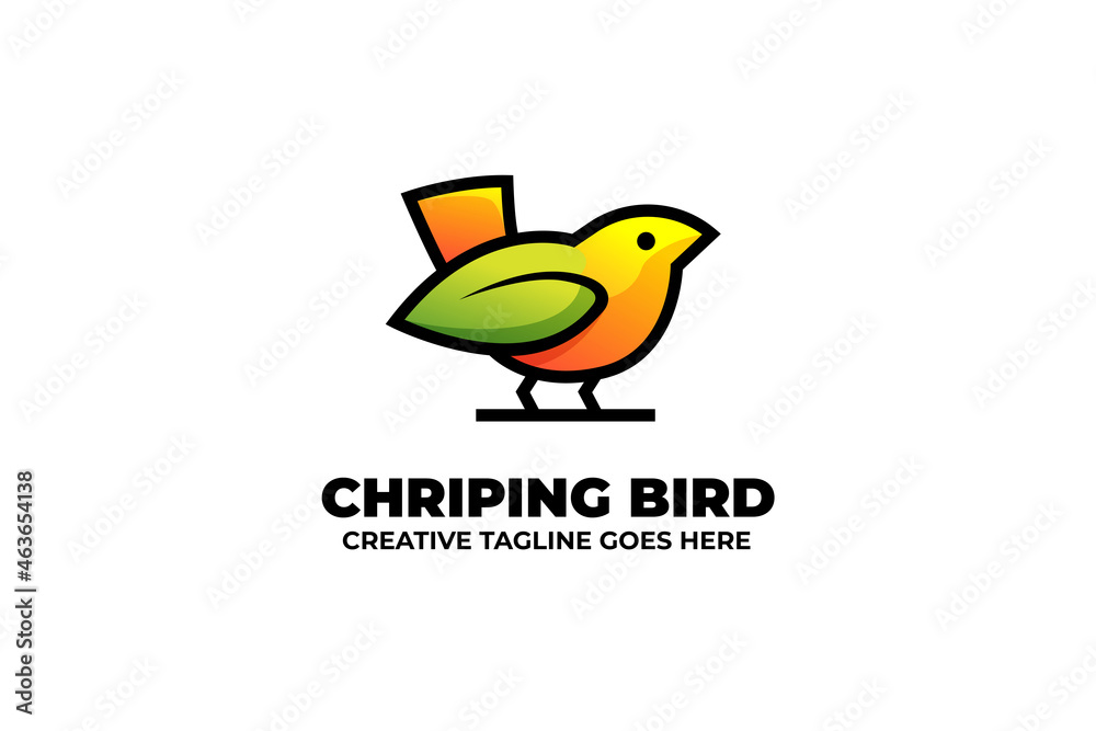 Cute Little Bird Animal Logo Cute Little Bird Animal Logo
