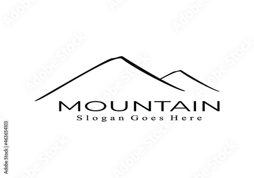 mountain logo template vector design