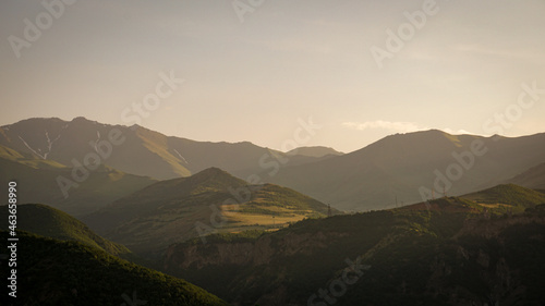 Sunset from Ttave monastery in Armenia