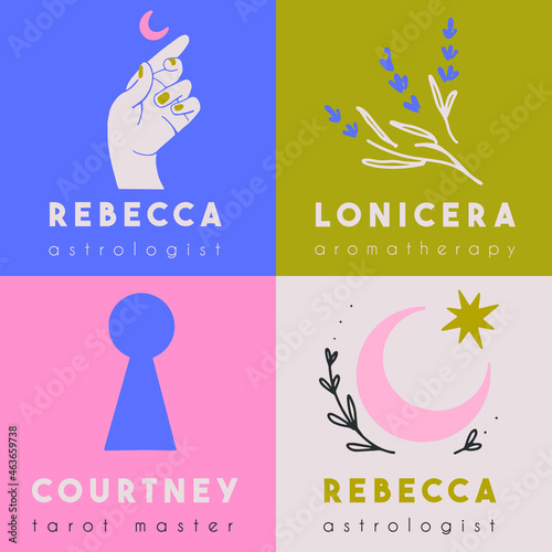 Esoteric, mystic premade logo collection