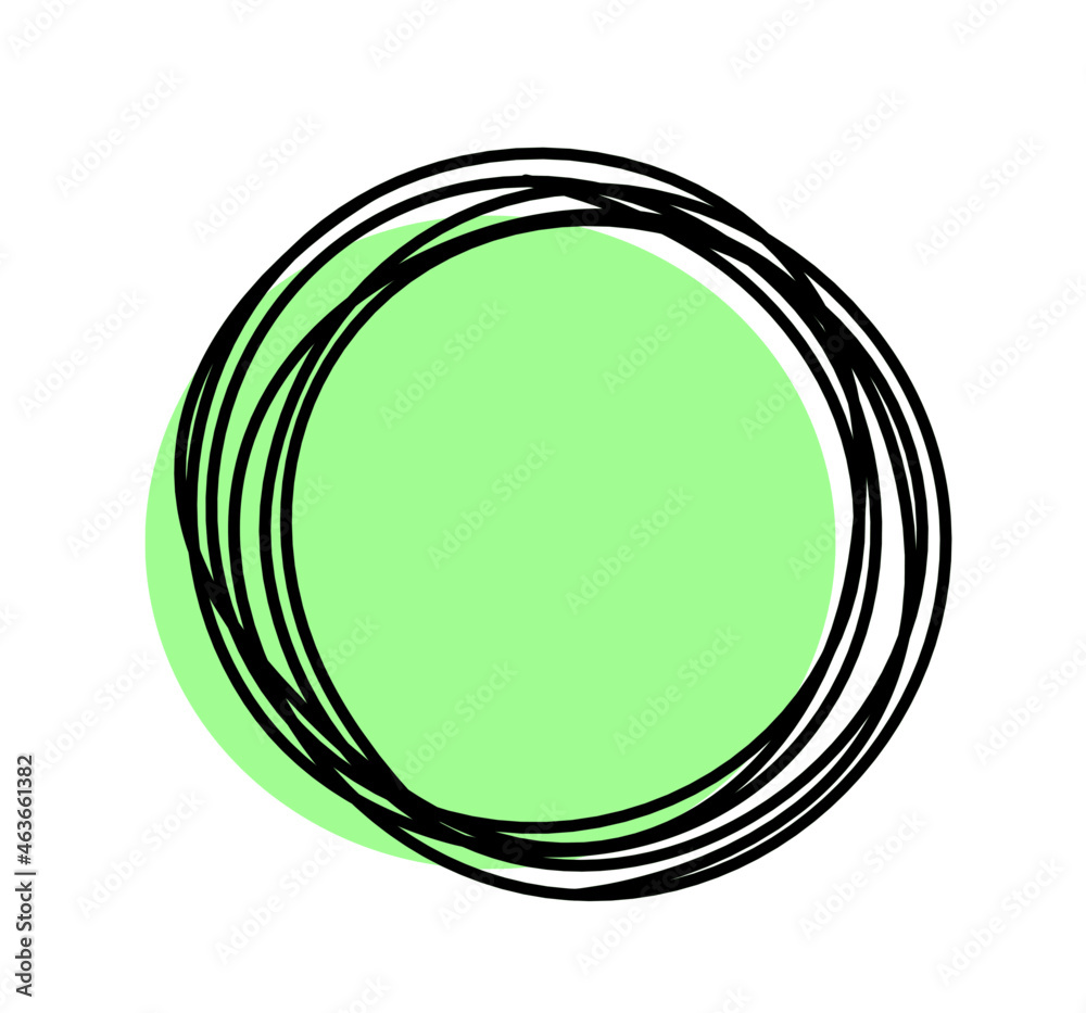 Abstract color circle as line drawing on white background. Vector Abstract color circle as line drawing on white background. Vector