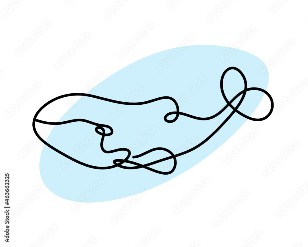 Color silhouette of fish as line drawing on white background. Vector
Color silhouette of fish as line drawing on white background. Vector
