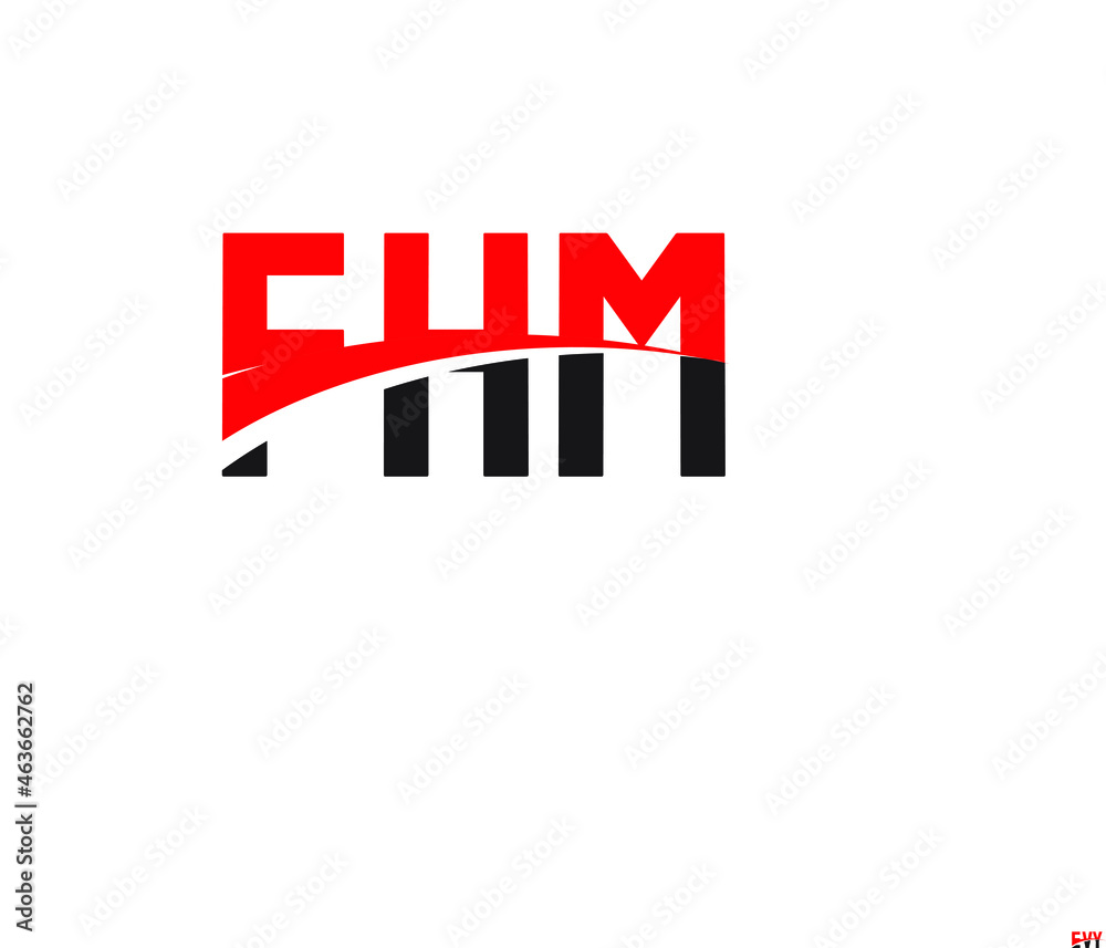FHM Letter Initial Logo Design Vector Illustration FHM Letter Initial Logo Design Vector Illustration