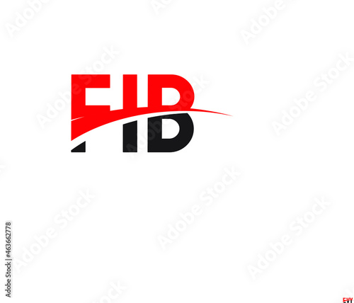 FIB Letter Initial Logo Design Vector Illustration