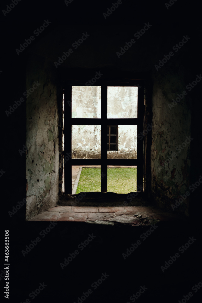 old window in the dark old window in the dark